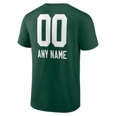Green Bay Packers Personalized Name & Number Team Wordmark T-Shirt - Green T-shirts