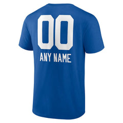 Indianapolis Colts Personalized Name & Number Team Wordmark T-Shirt - Royal T-shirts