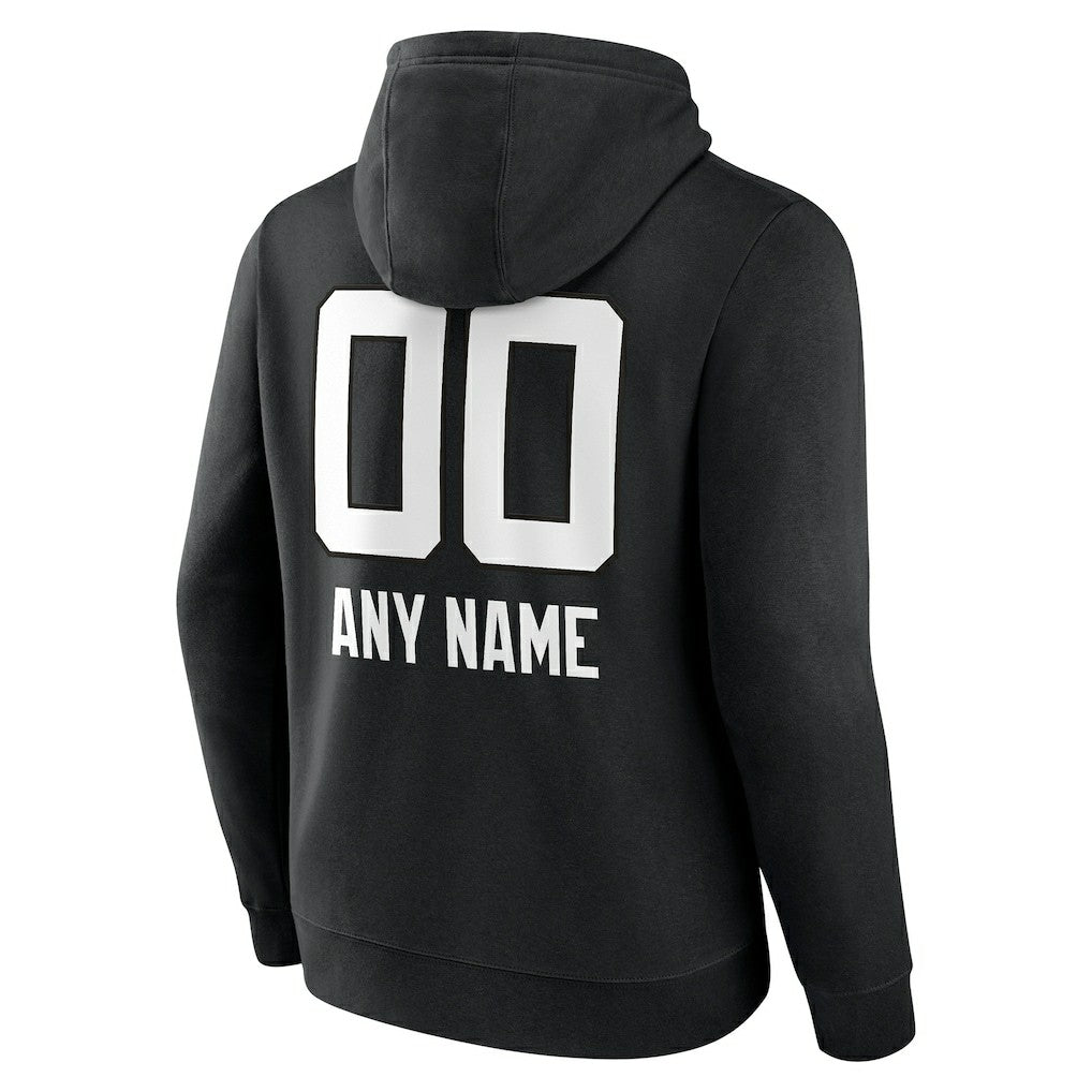 Jacksonville Jaguars Personalized Name & Number Team Wordmark Pullover Hoodie - Black Hoodies
