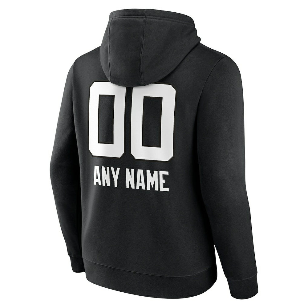 Jacksonville Jaguars Personalized Name & Number Team Wordmark Pullover Hoodie - Black Hoodies