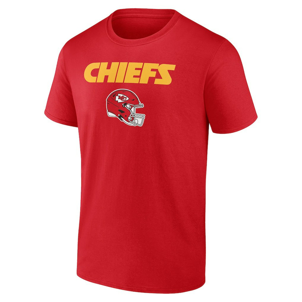 Kansas City Chiefs Personalized Name & Number Team Wordmark T-Shirt - Red T-shirts