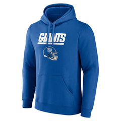 New York Giants Personalized Name & Number Team Wordmark Pullover Hoodie - Royal Hoodies
