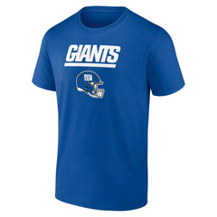 New York Giants Personalized Name & Number Team Wordmark T-Shirt - Royal T-shirts