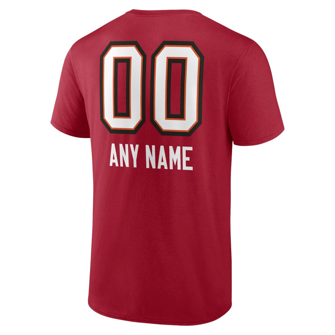 Tampa Bay Buccaneers Personalized Name & Number Team Wordmark T-Shirt - Red T-shirts