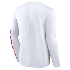 Washington Nationals Fanatics Press Box Long Sleeve T-Shirt - White T-shirts