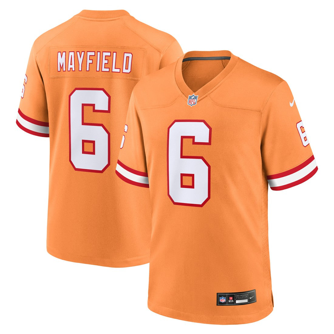 Baker Mayfield Tampa Bay Buccaneers Throwback Game Jersey - Orange Jerseys