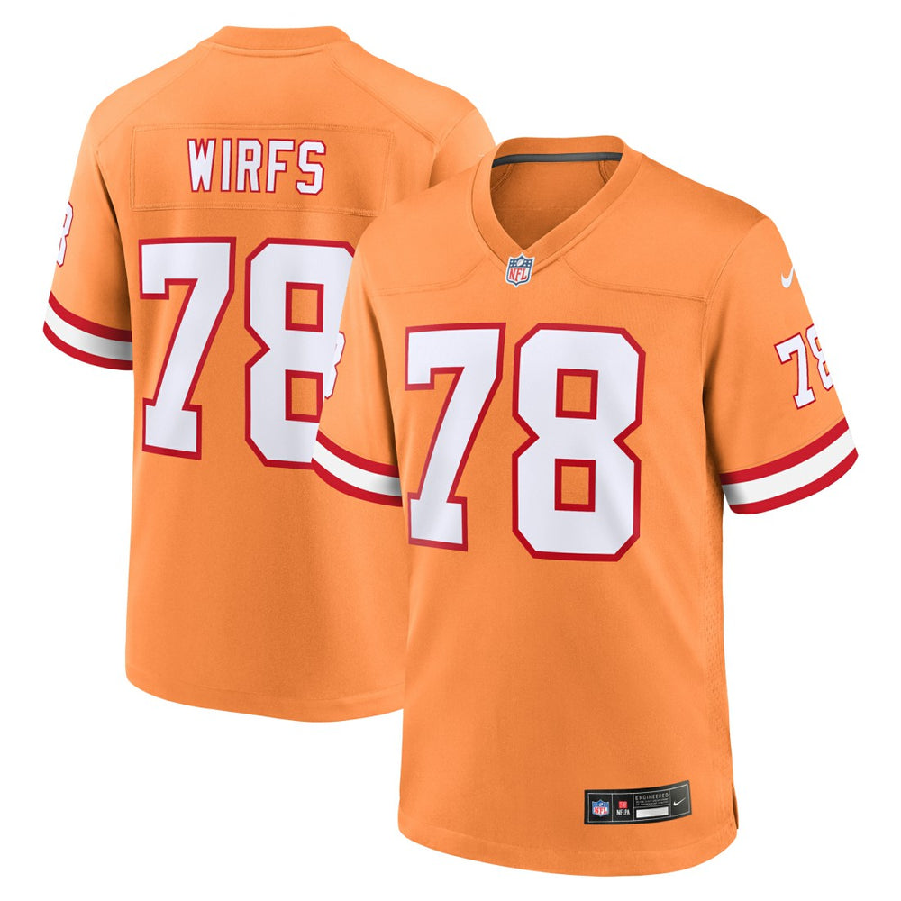 Tristan Wirfs Tampa Bay Buccaneers Alternate Game Jersey - Orange Jerseys
