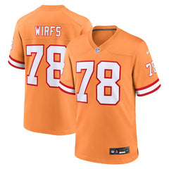 Tristan Wirfs Tampa Bay Buccaneers Alternate Game Jersey - Orange Jerseys