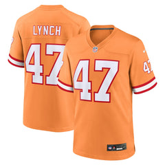 John Lynch Tampa Bay Buccaneers Throwback Game Jersey - Orange Jerseys