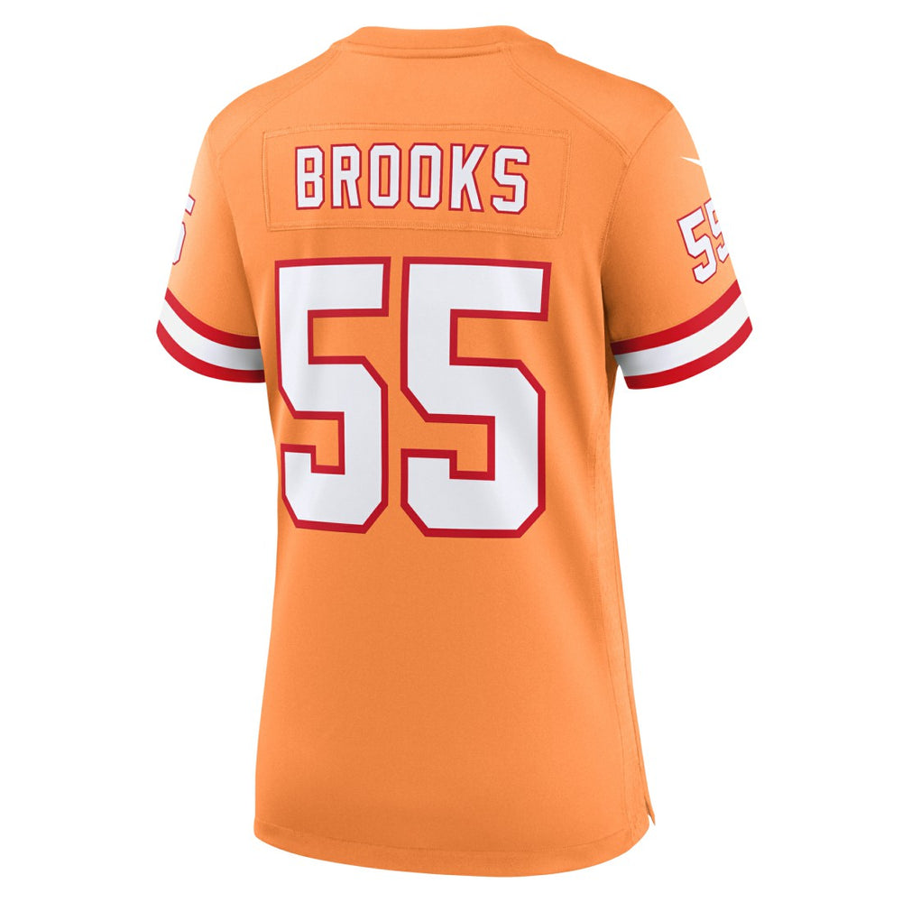 Derrick Brooks Tampa Bay Buccaneers Women's Throwback Game Jersey - Orange Jerseys