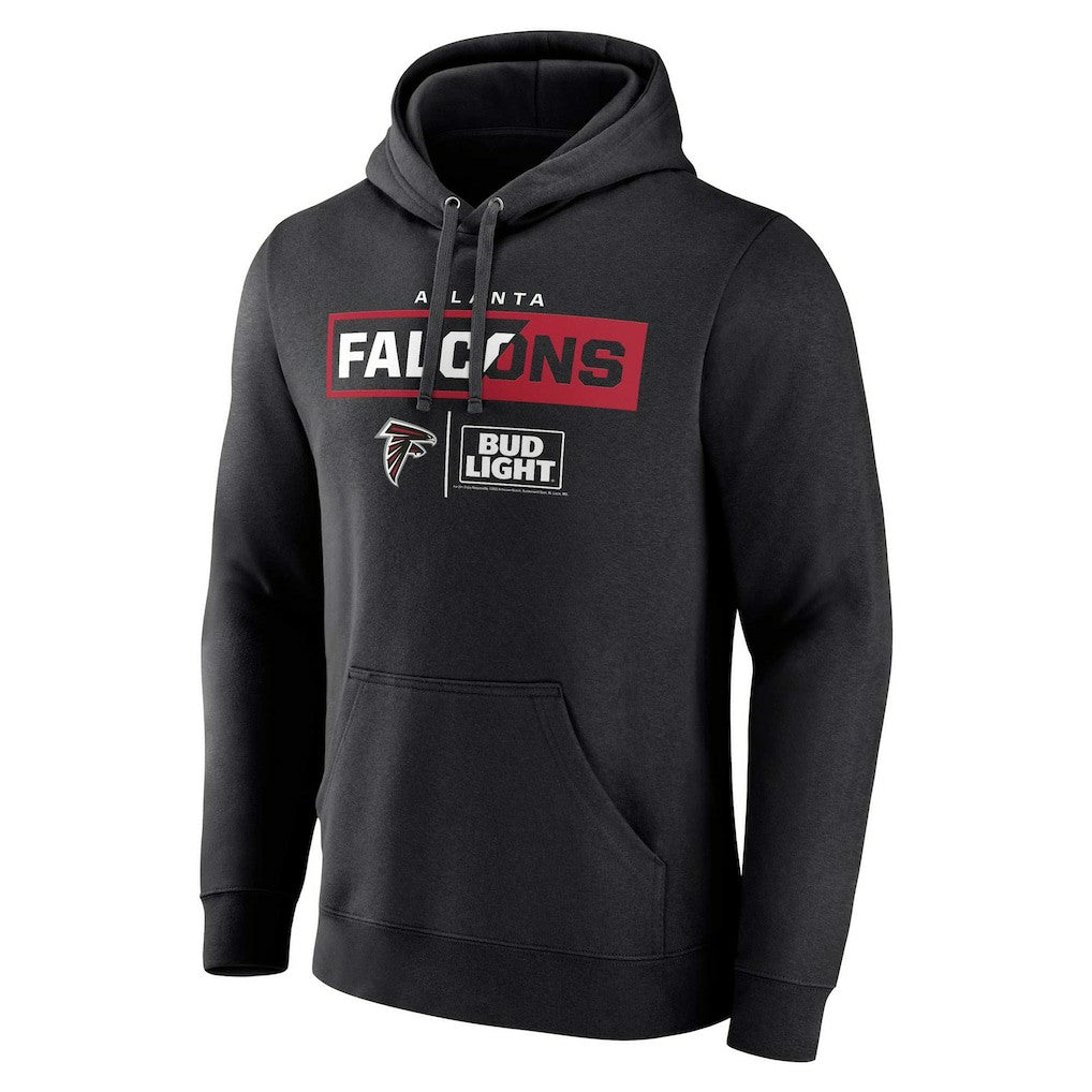 Atlanta Falcons NFL x Bud Light Pullover Hoodie - Black Hoodies