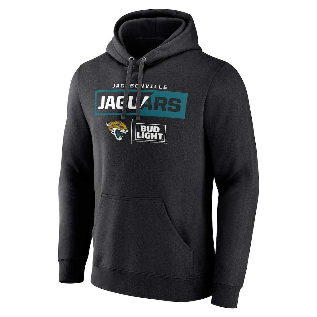 Jacksonville Jaguars NFL x Bud Light Pullover Hoodie - Black Hoodies