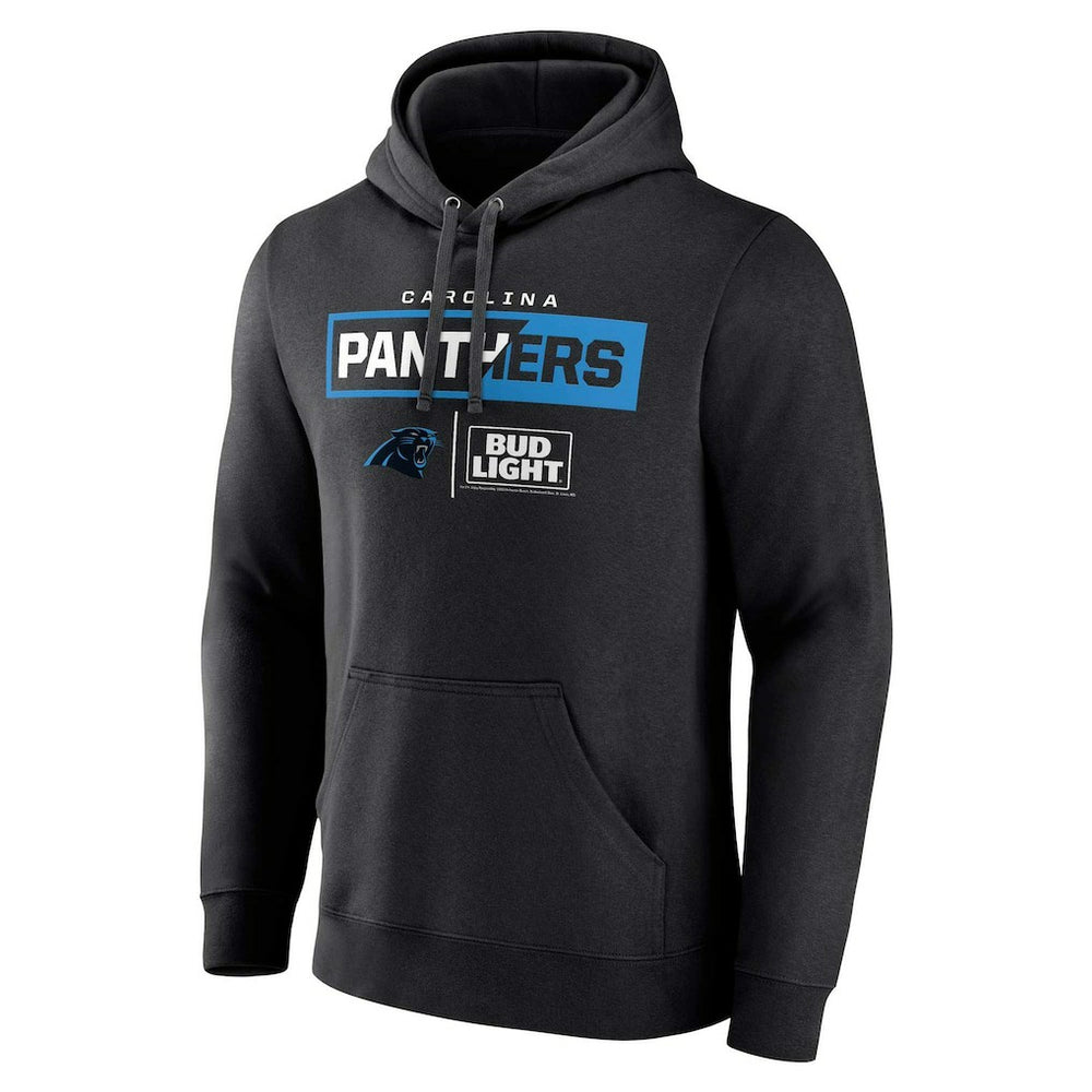 Carolina Panthers NFL x Bud Light Pullover Hoodie - Black Hoodies
