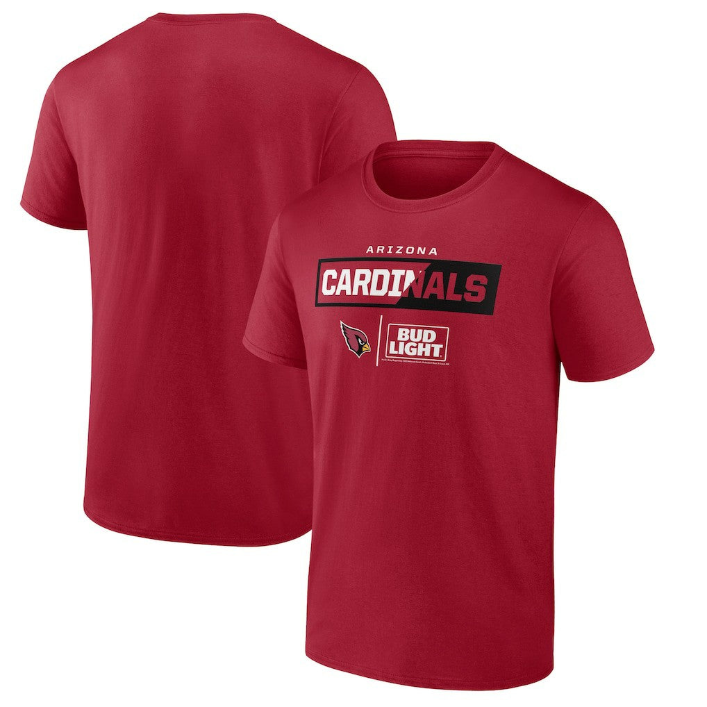 Arizona Cardinals NFL x Bud Light T-Shirt - Cardinal T-shirts