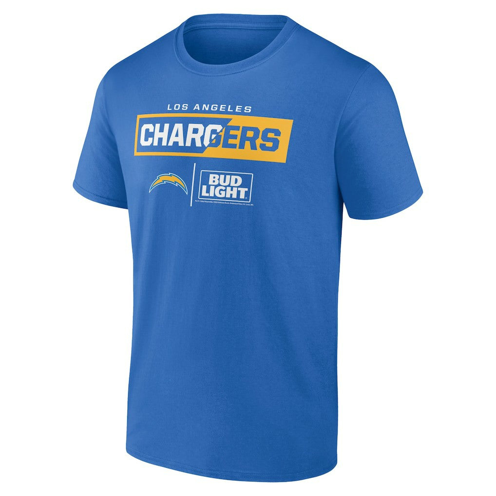 Los Angeles Chargers NFL x Bud Light T-Shirt - Blue T-shirts