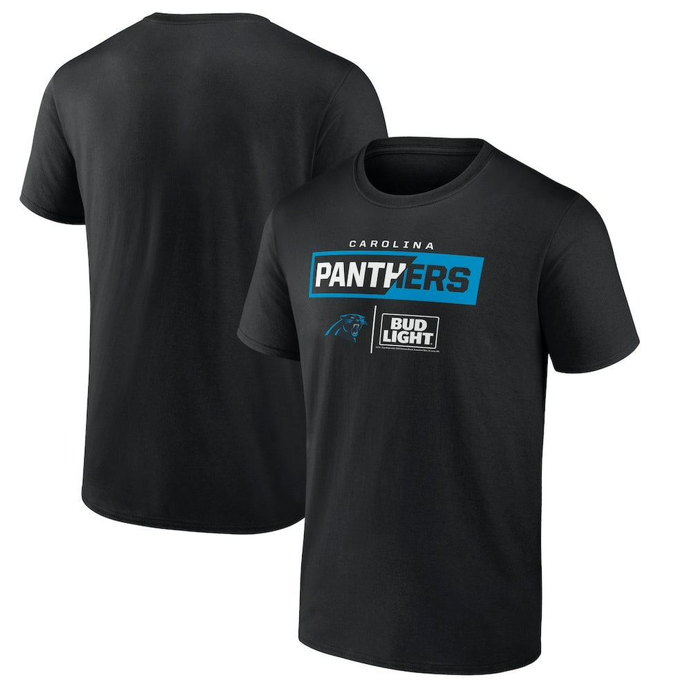 Carolina Panthers NFL x Bud Light T-Shirt - Black T-shirts