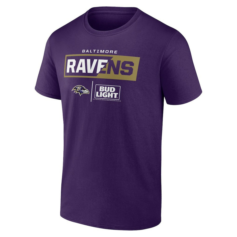 Baltimore Ravens NFL x Bud Light T-Shirt - Purple T-shirts