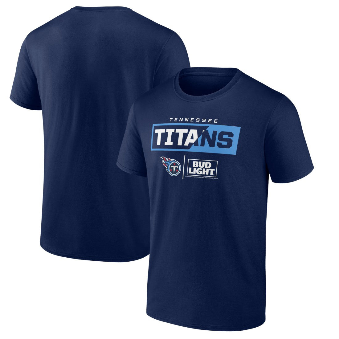 Tennessee Titans NFL x Bud Light T-Shirt - Navy T-shirts
