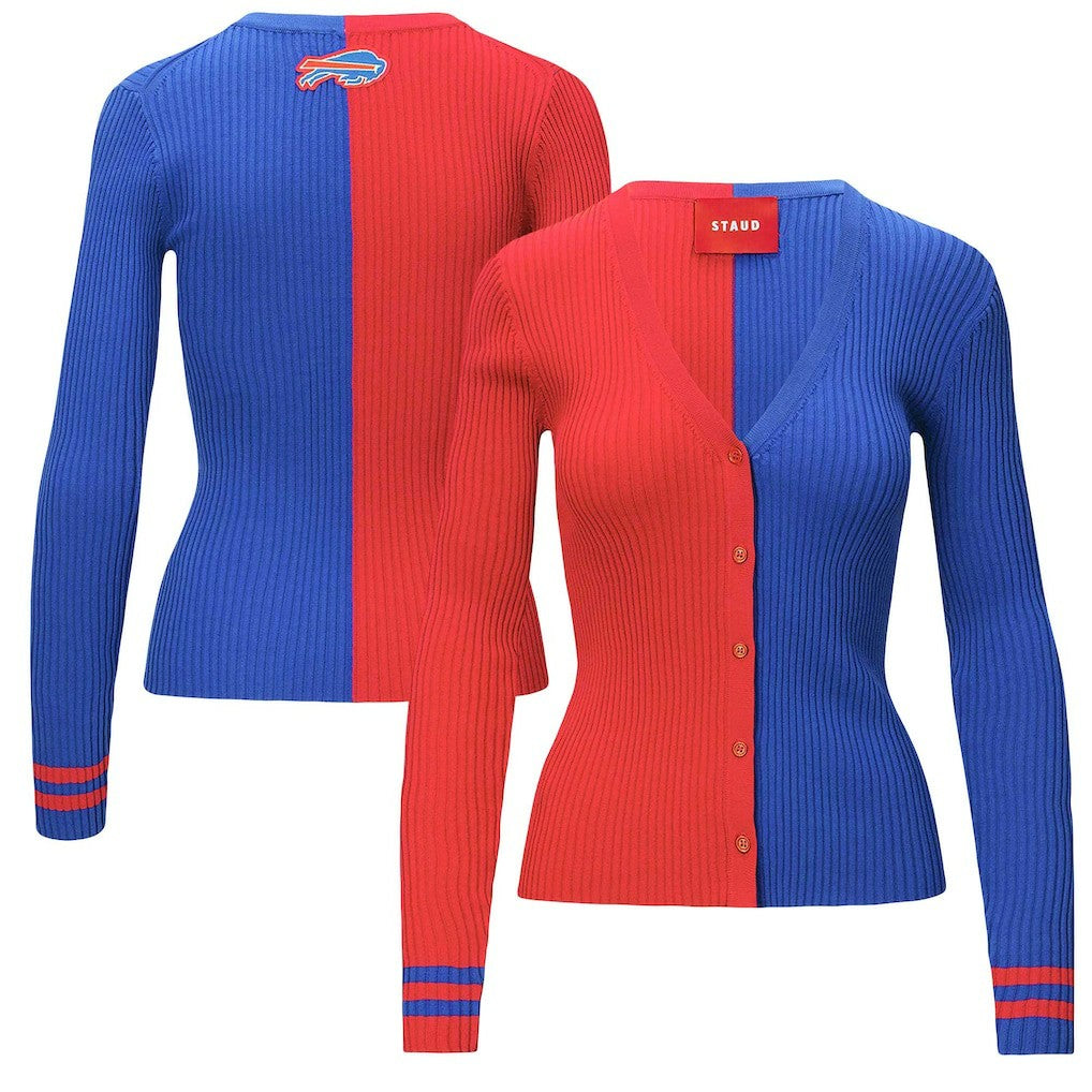 Buffalo Bills STAUD Women's Cargo Sweater - Red/Royal