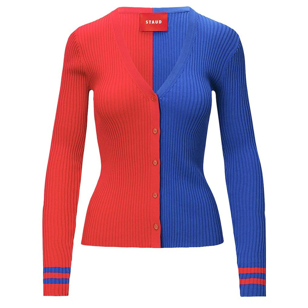 Buffalo Bills STAUD Women's Cargo Sweater - Red/Royal