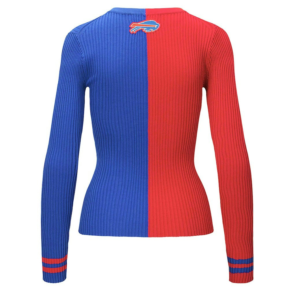 Buffalo Bills STAUD Women's Cargo Sweater - Red/Royal