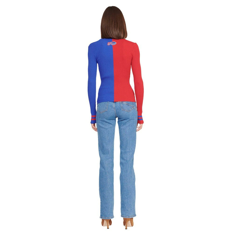 Buffalo Bills STAUD Women's Cargo Sweater - Red/Royal