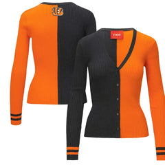 Cincinnati Bengals STAUD Women's Cargo Sweater - Black/Orange