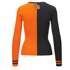 Cincinnati Bengals STAUD Women's Cargo Sweater - Black/Orange