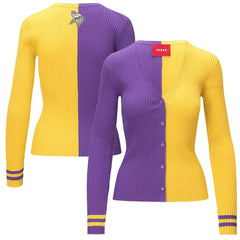 Minnesota Vikings STAUD Women's Cargo Sweater - Purple/Gold