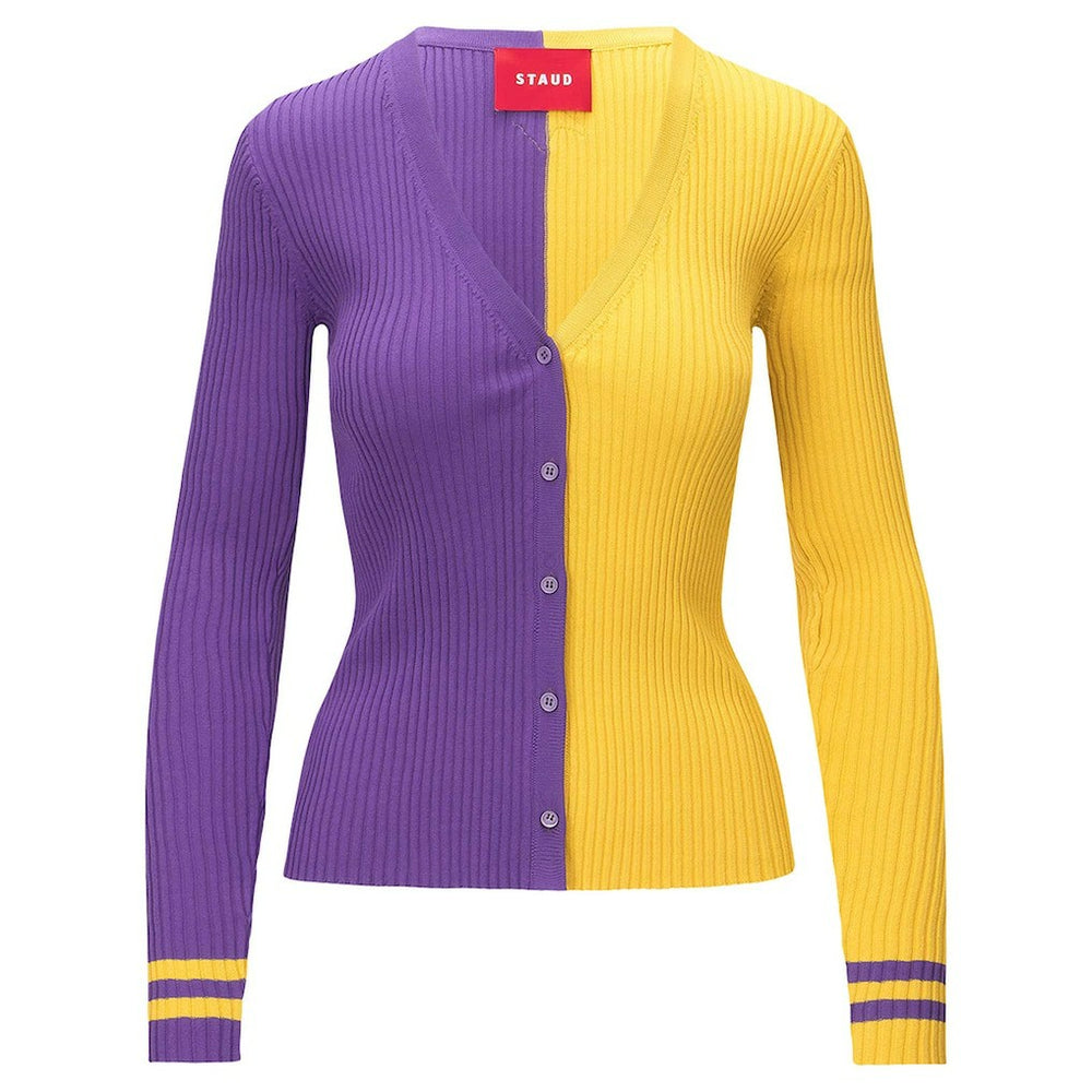 Minnesota Vikings STAUD Women's Cargo Sweater - Purple/Gold