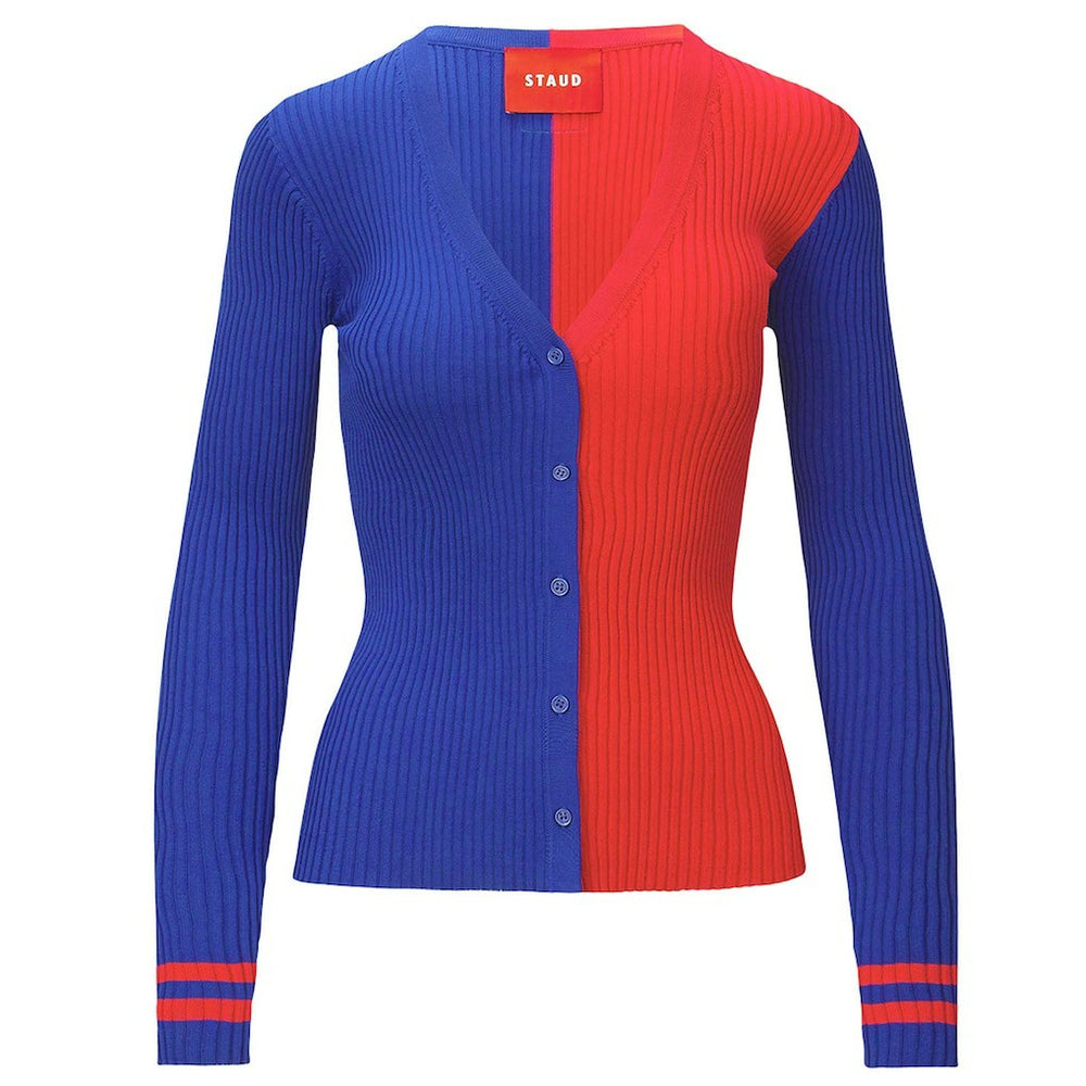 New York Giants STAUD Women's Cargo Sweater - Royal/Red