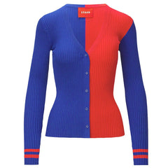 New York Giants STAUD Women's Cargo Sweater - Royal/Red
