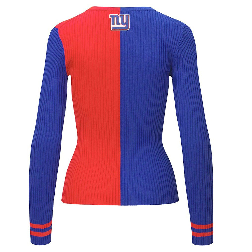 New York Giants STAUD Women's Cargo Sweater - Royal/Red