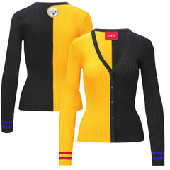 Pittsburgh Steelers STAUD Women's Cargo Sweater - Gold/Black