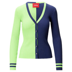 Seattle Seahawks STAUD Women's Cargo Sweater - Neon Green/Navy