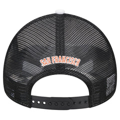 San Francisco Giants New Era Spring Training Circle Foam A-Frame 9FORTY Trucker Adjustable Hat - White/Black Hats