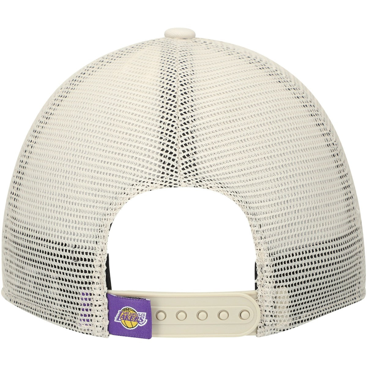 Los Angeles Lakers Rough Edge Logo Trucker 9TWENTY Adjustable Hat Cream - New Era