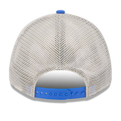Dallas Mavericks Throwback Patch Trucker 9FORTY Adjustable Hat Khaki/Blue - New Era