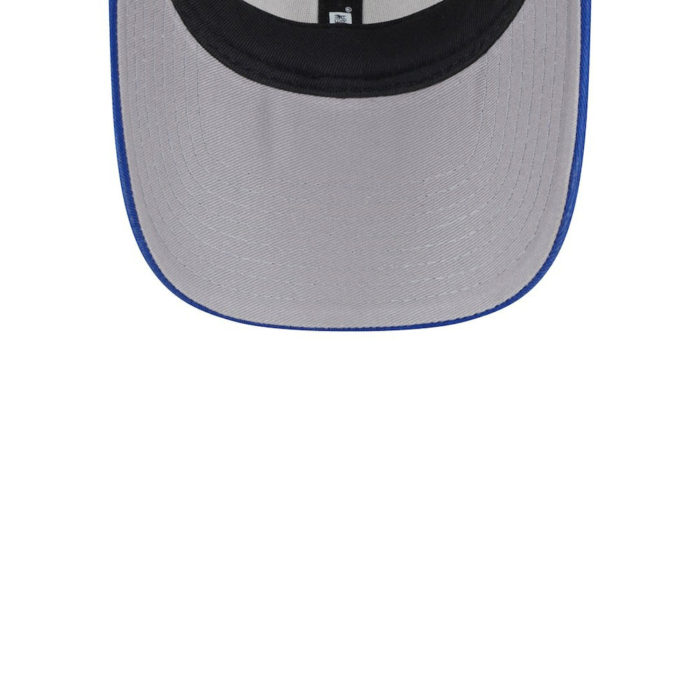 Philadelphia 76ers Throwback Patch Trucker 9FORTY Adjustable Hat Khaki/Royal - New Era