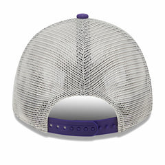 Phoenix Suns Throwback Patch Trucker 9FORTY Adjustable Hat Khaki/Purple - New Era