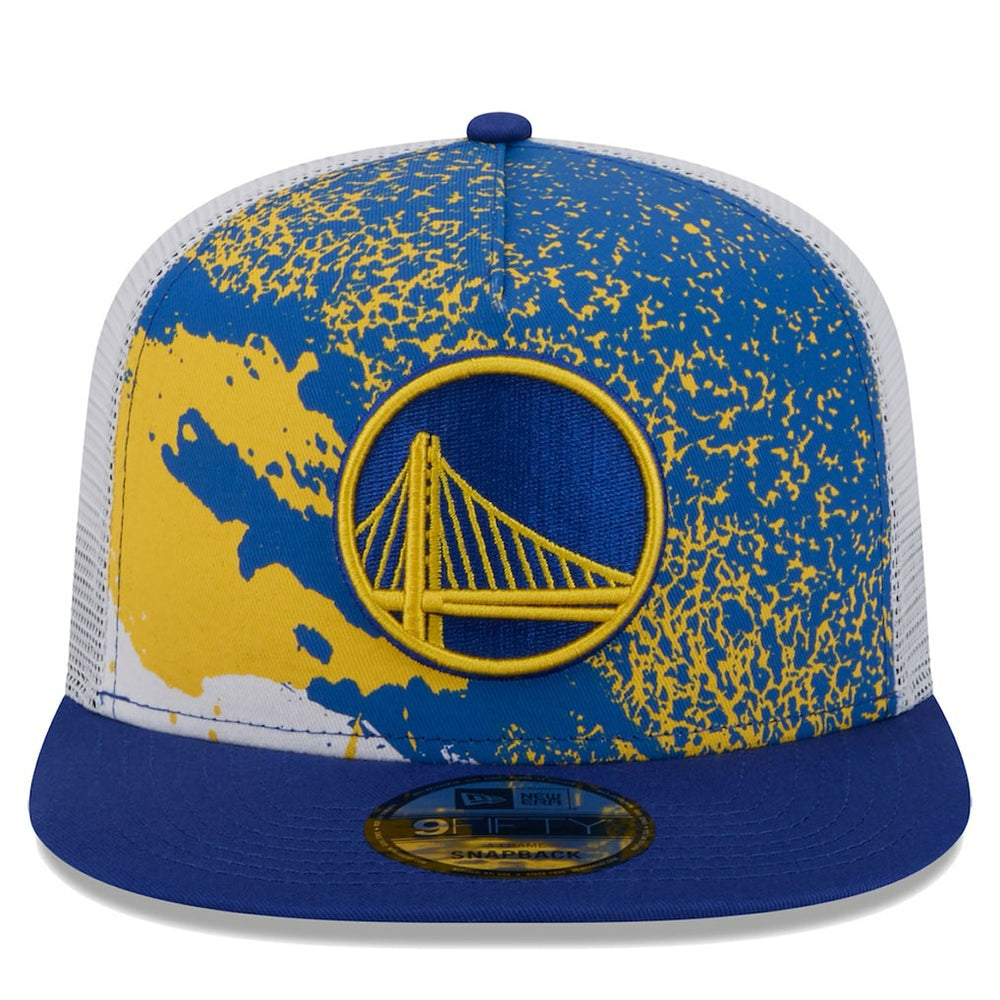 Golden State Warriors Court Sport Speckle 9FIFTY Snapback Hat Royal - New Era
