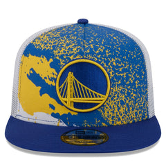 Golden State Warriors Court Sport Speckle 9FIFTY Snapback Hat Royal - New Era