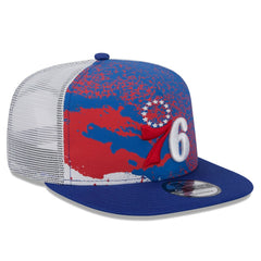 Philadelphia 76ers Court Sport Speckle 9FIFTY Snapback Hat Royal - New Era