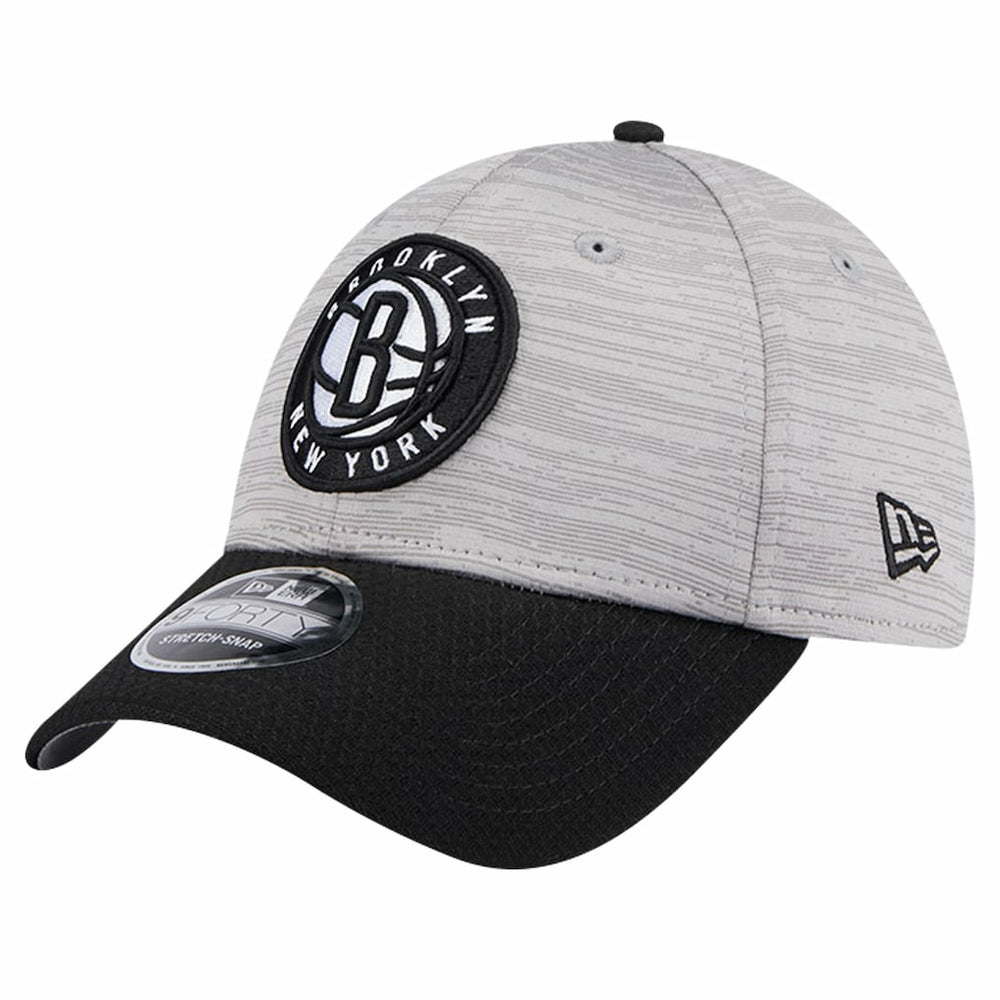 Brooklyn Nets Active Digi-Tech Two-Tone 9FORTY Adjustable Hat Heather Gray/Black - New Era