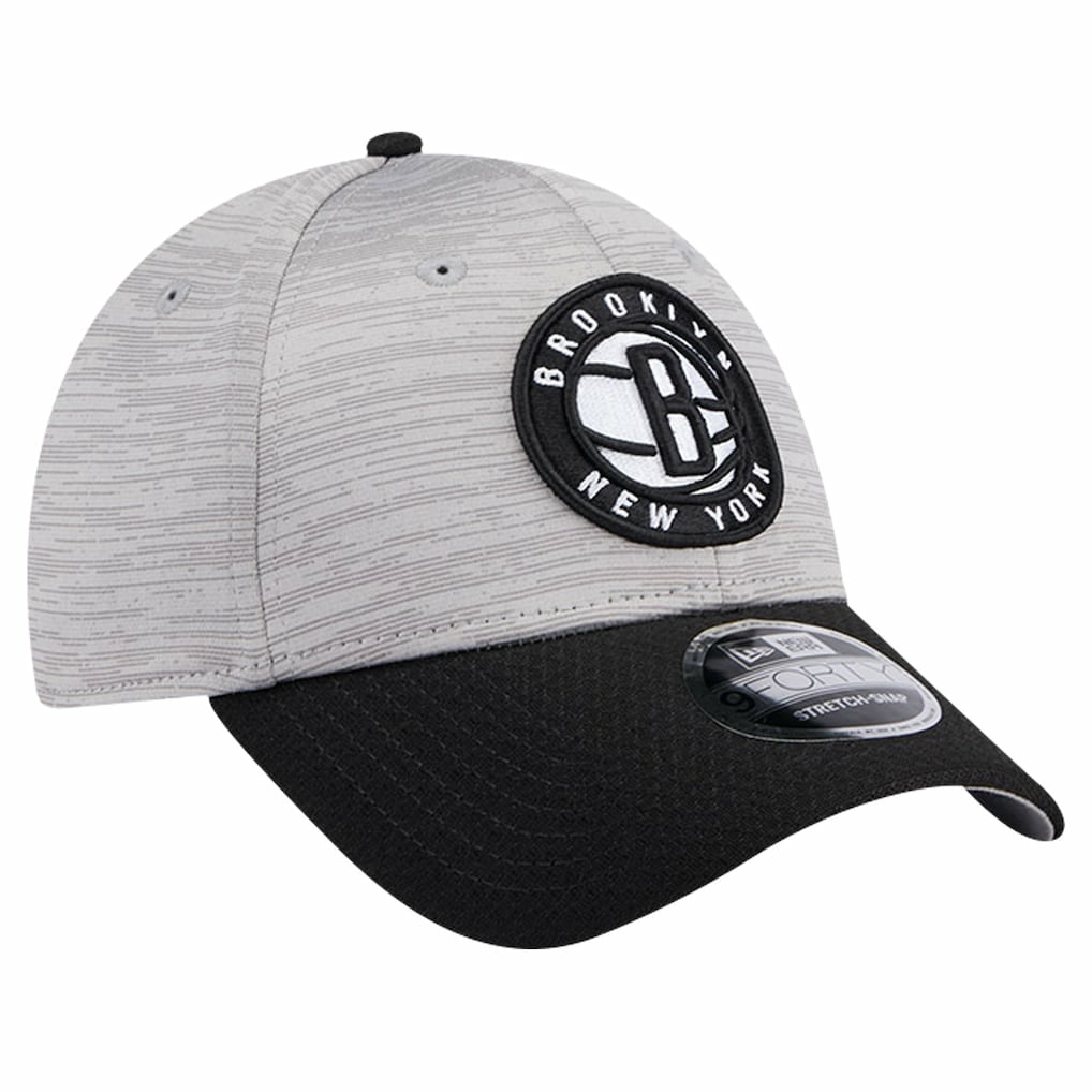 Brooklyn Nets Active Digi-Tech Two-Tone 9FORTY Adjustable Hat Heather Gray/Black - New Era