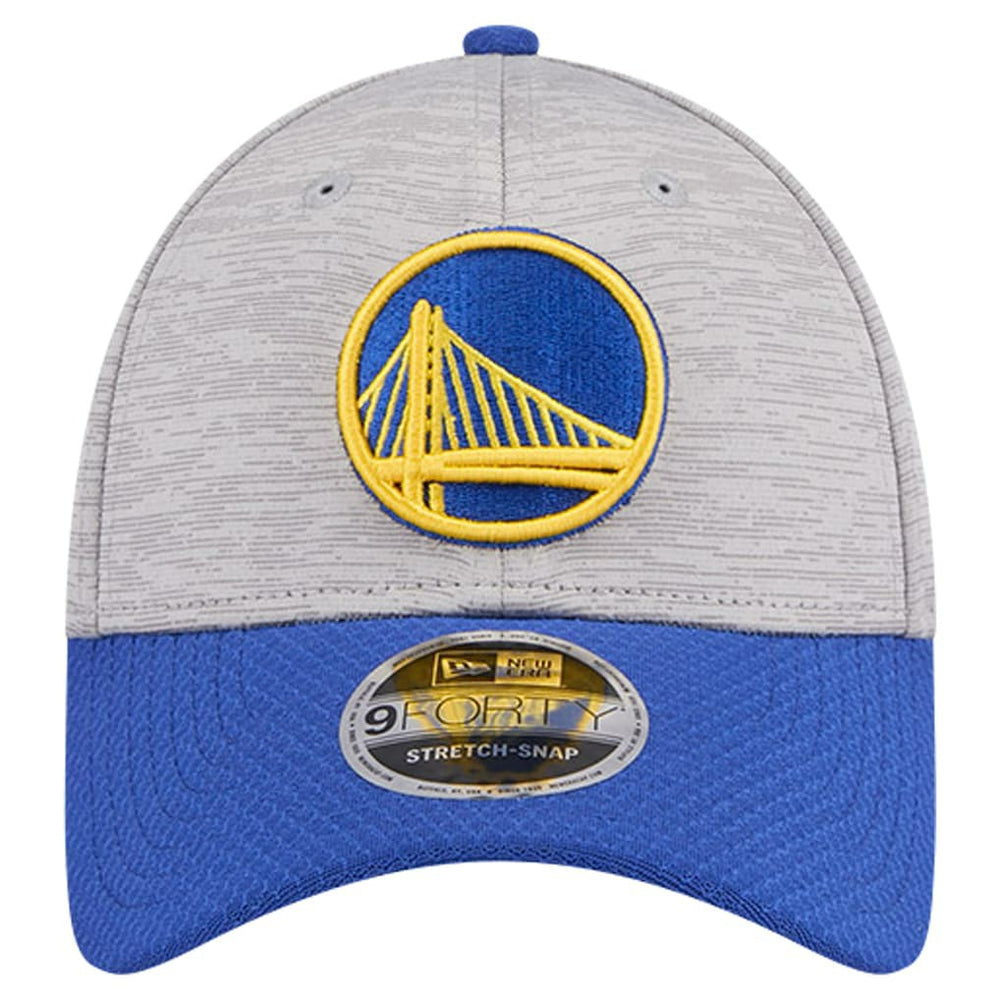 Golden State Warriors Active Digi-Tech Two-Tone 9FORTY Adjustable Hat Heather Gray/Royal - New Era