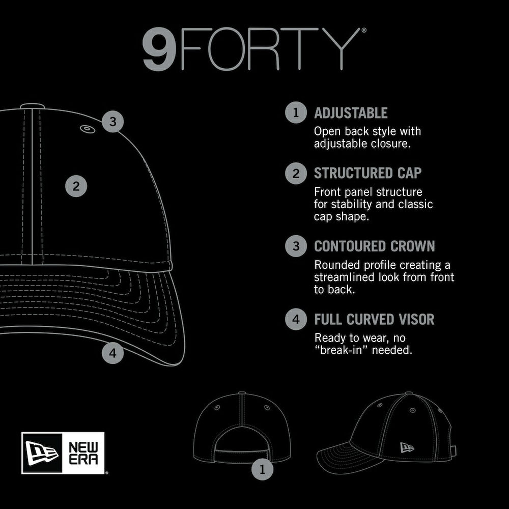 Golden State Warriors Active Digi-Tech Two-Tone 9FORTY Adjustable Hat Heather Gray/Royal - New Era