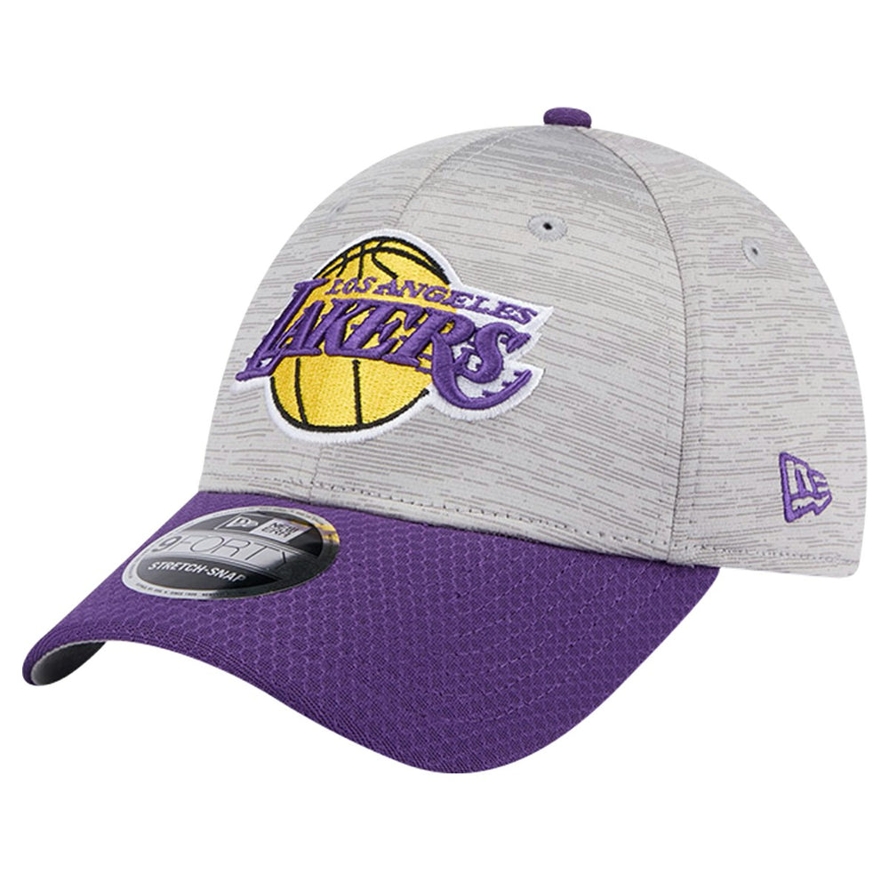 Los Angeles Lakers Active Digi-Tech Two-Tone 9FORTY Adjustable Hat Heather Gray/Purple - New Era