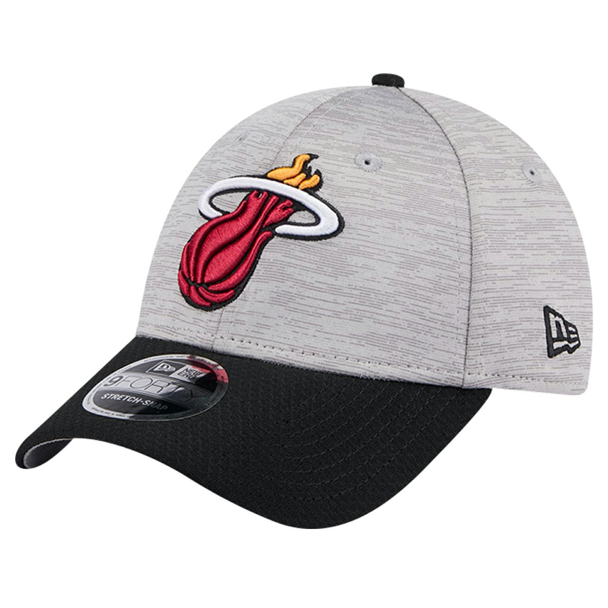 Miami Heat Active Digi-Tech Two-Tone 9FORTY Adjustable Hat Heather Gray/Black - New Era