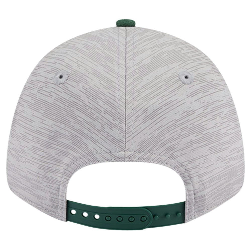 Milwaukee Bucks Active Digi-Tech Two-Tone 9FORTY Adjustable Hat Heather Gray/Hunter Green - New Era